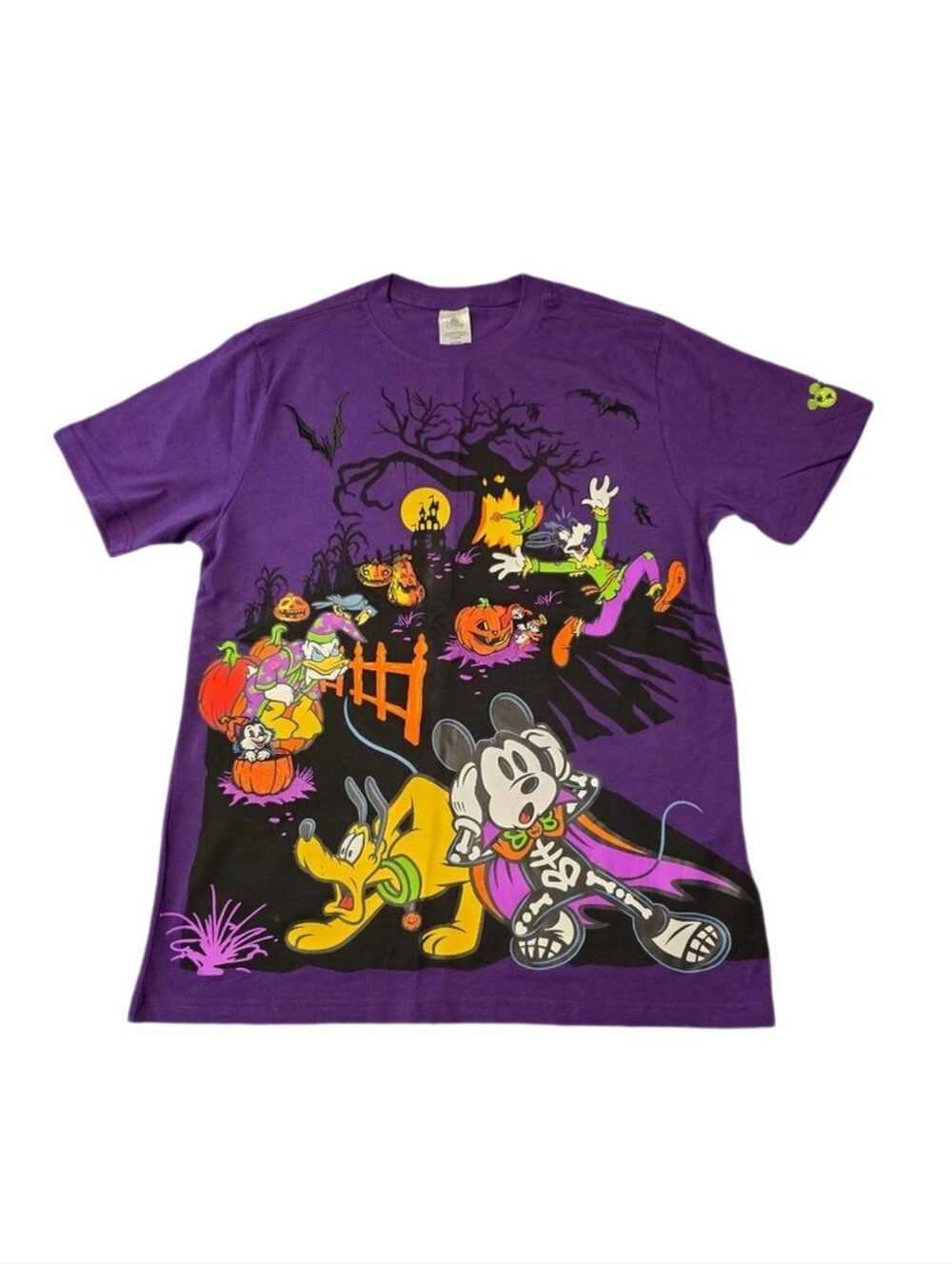 Disney Vacation Club Purple Mickey & Friends Halloween T-Shirt - Adult M - NWT